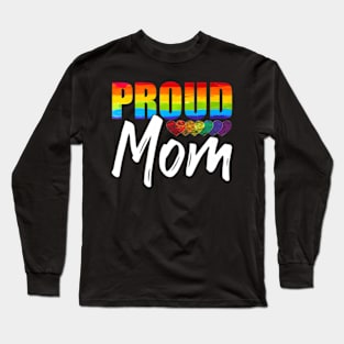 Flag Heart Queer Parent Pride Month Proud Mom LGBT Long Sleeve T-Shirt